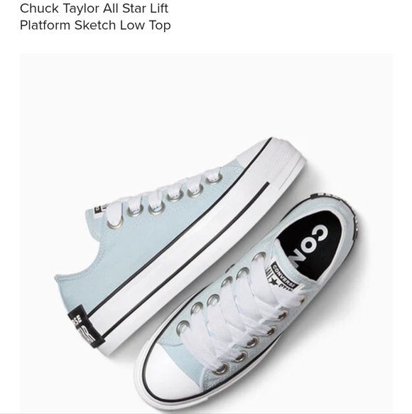 Converse CTAS Lift Platform Sketch Low Top in Winter Slay Size 8.5, New W Tags - Picture 17 of 17